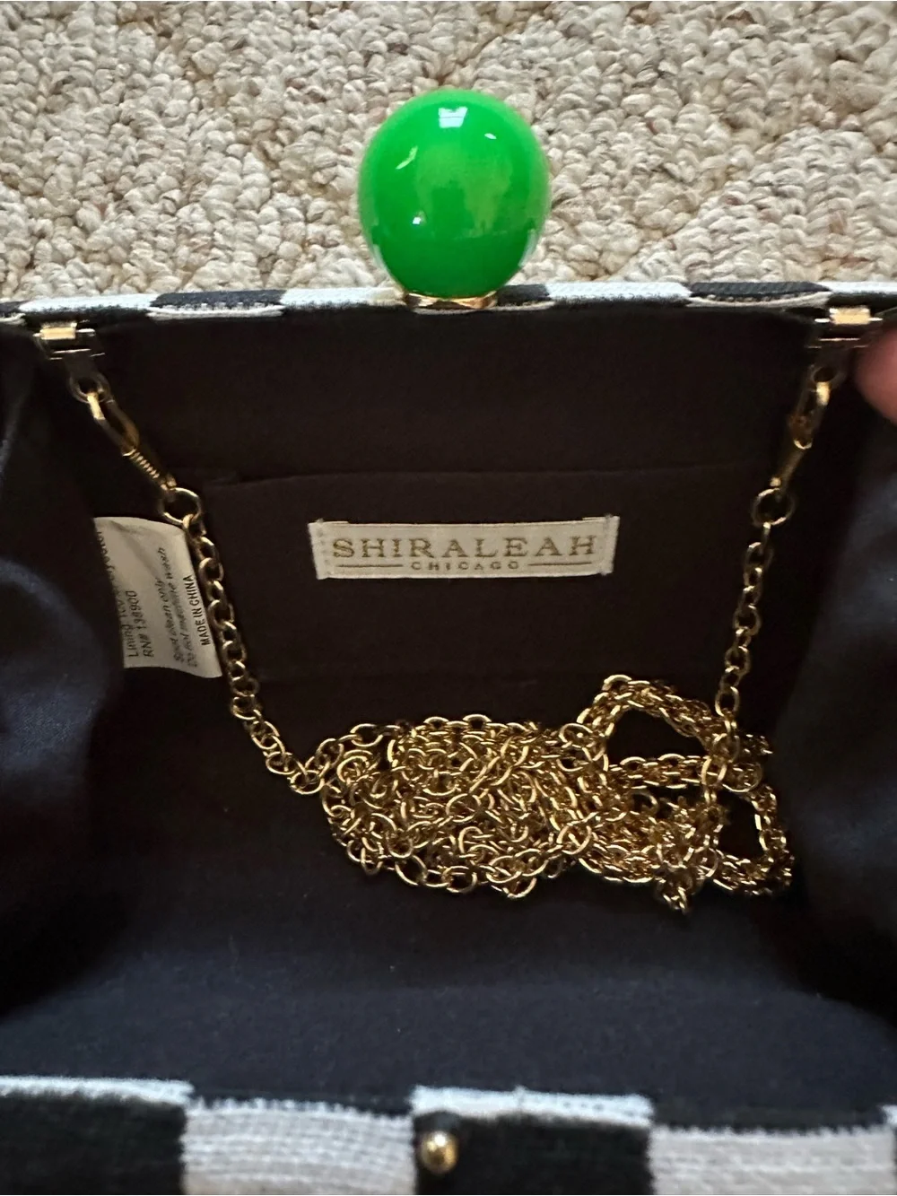 Shiraleah Checkered Clutch